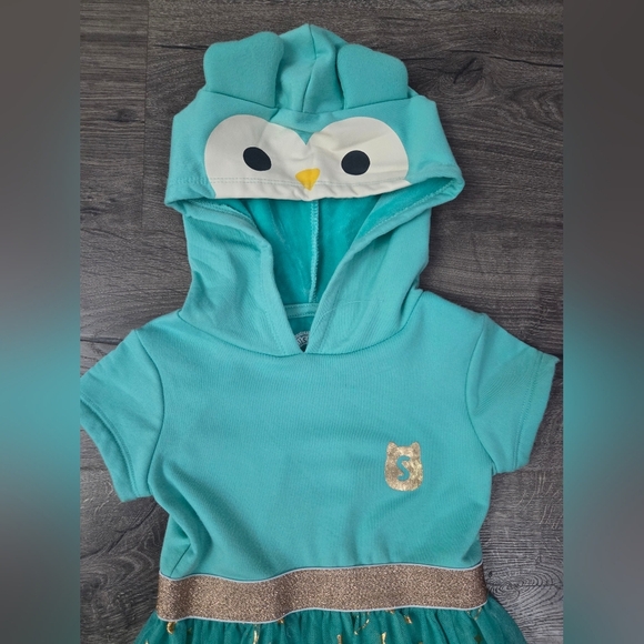 Girls Squishmallow Owl Dress  Size XS - Picture 2 of 5